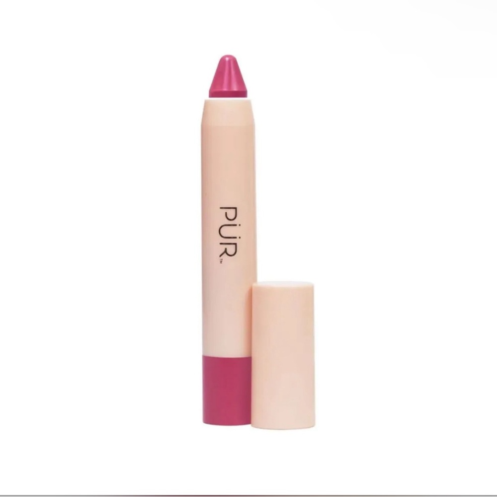 NWT PÜR Silky Pout Creamy Lip Chubby - Raspberry Spritz Pink Lip Crayon